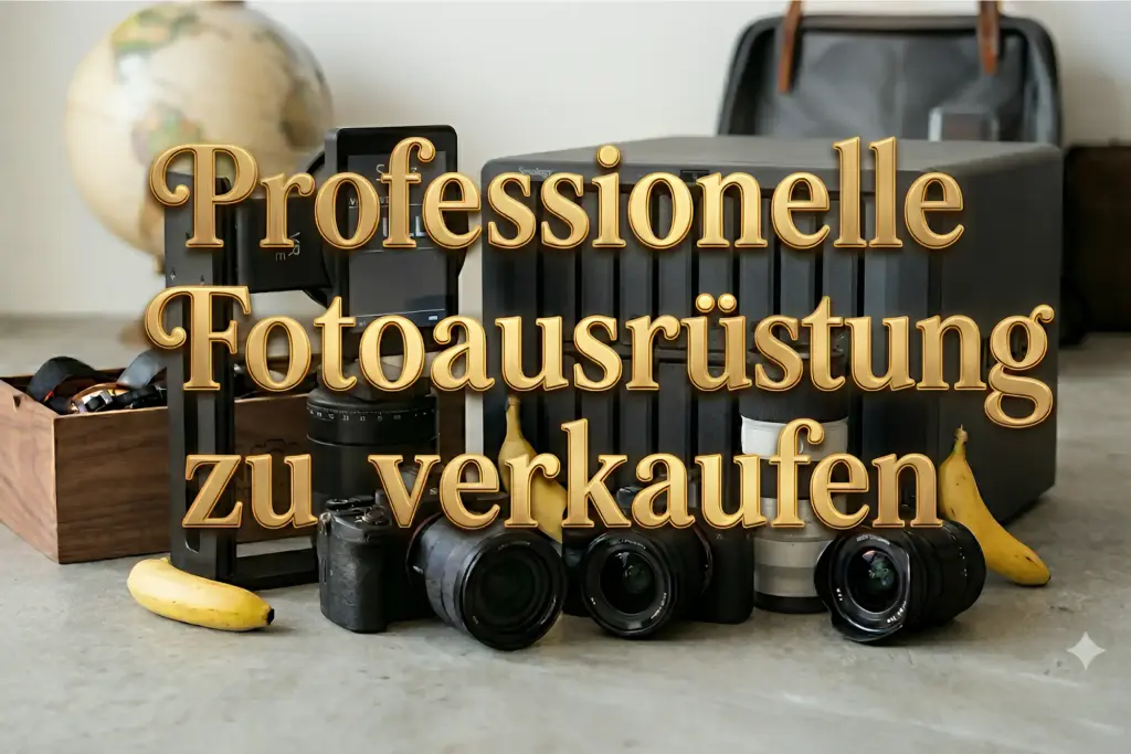 Fotoausrüstung zum Verkaufen.